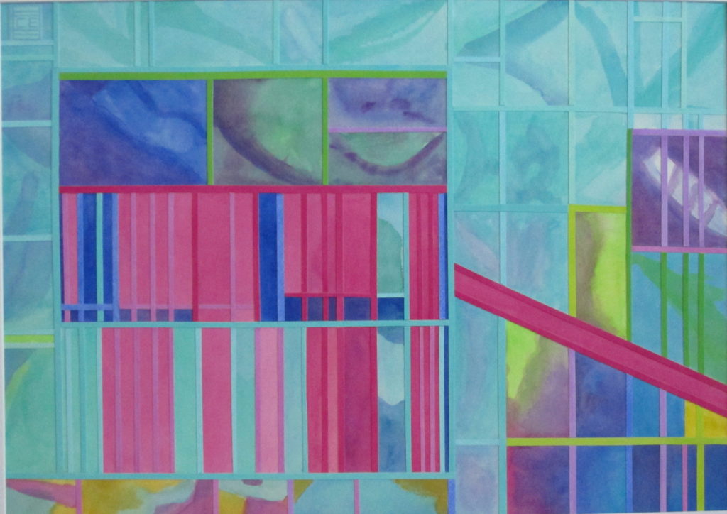 acrylic / gouache collage by Charmaine Elgood